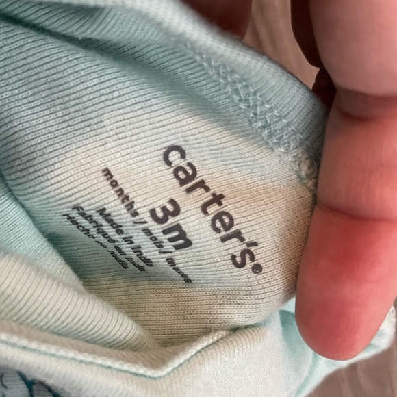 Carter’s|Baby Girl Clothing Lot, Short Sleeve Onesies•••3 months, Turquoise - Picture 6 of 6